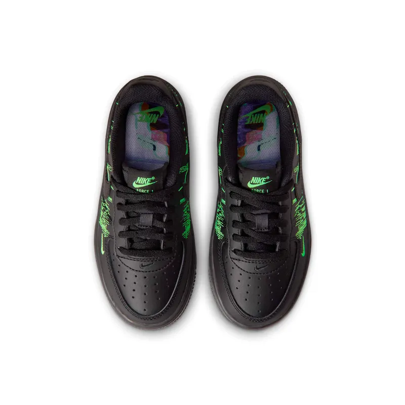 Nike Air Force One Low Black / Green Strike / Vivid Purple (IM7998-001)