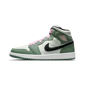 Air Jordan 1 Mid SE Dutch Green (2021) “Dutch Green / Barely Green / Light Arctic Pink / Black” (CZ0774-300)