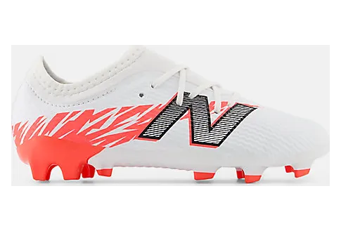 New Balance Furon V8 Team Junior FG White Energy Red Black (PS/GS) (SJF3FIB8)