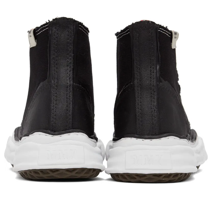 Miharayasuhiro Black & White Peterson High-Top Sneakers (A08FW715) (4)