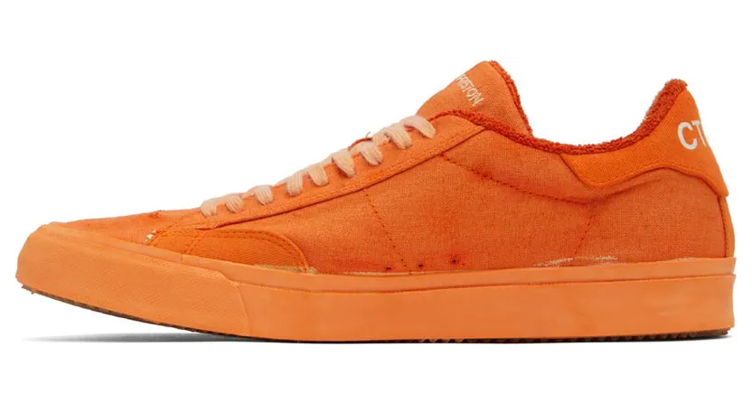 Heron Preston Orange Vulcanized Low -TopSneakers (HMIA017S22FAB0012000) (3)