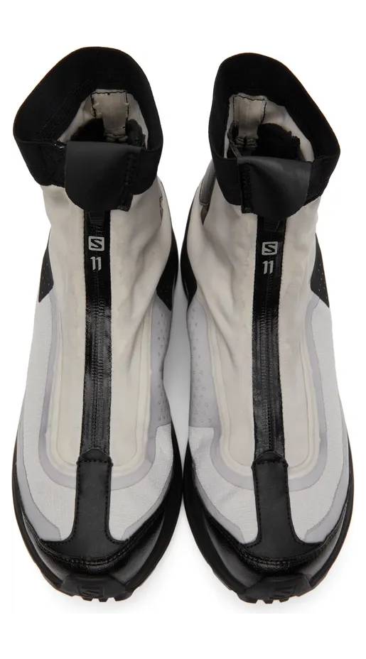 11 by Boris Bidjan Saberi Black & Off-White Salomon Edition Bamba2 High GTX Sneakers (216 11xS) (5)