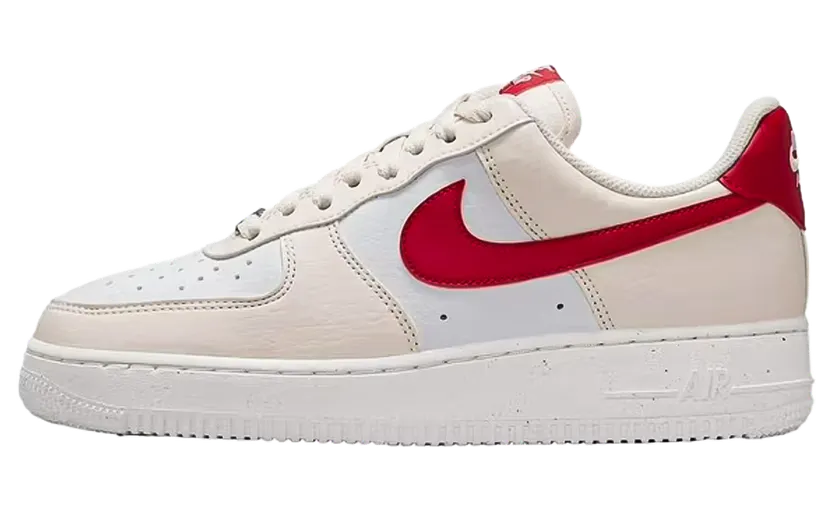 Nike Air Force 1 Low ’07 “Next Nature Pale Ivory University Red” (DC9486-109)
