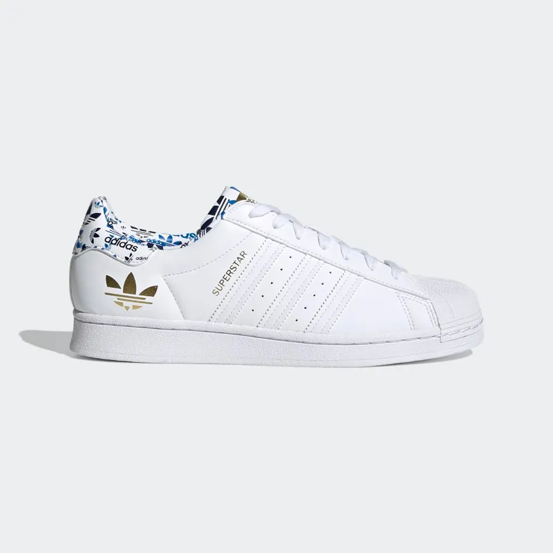 adidas Superstar Cloud White / Cloud White / Gold Metallic (H00186)