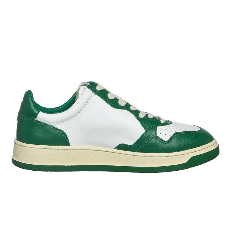 Autry Medalist Low White / Green (AULMWB03)