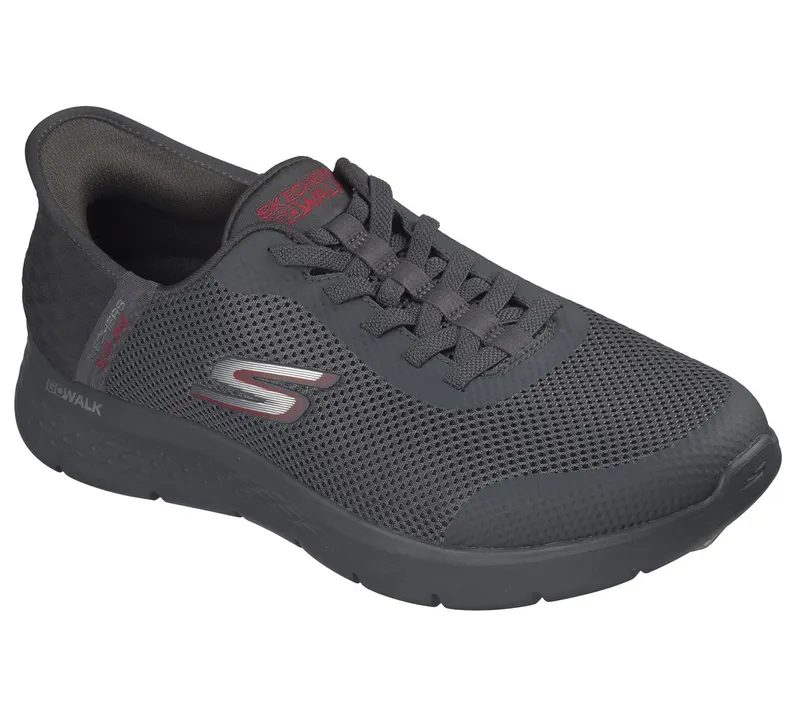 Skechers Slip-ins: GO WALK Flex – Hands Up Sneaker Donker Grey