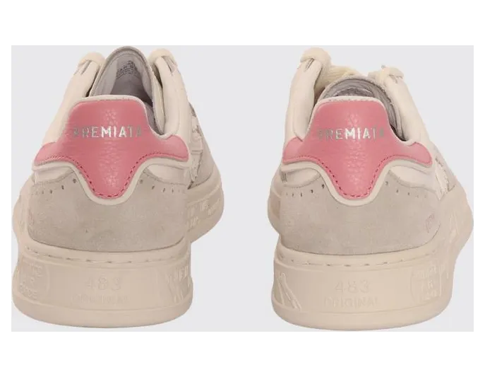 Premiata Quinn Leather Sneakers Pink (QUINN8214) (2)