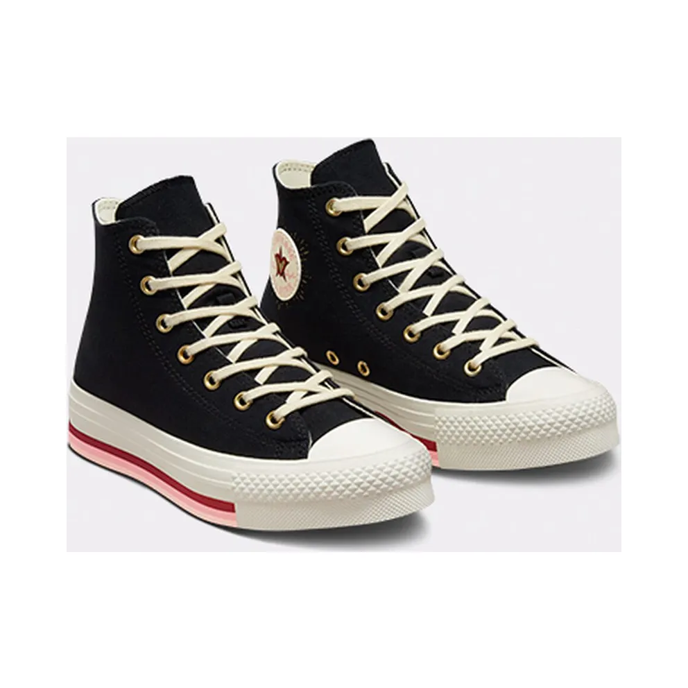 Converse Chuck Taylor All Star Lift Platform Hearts Black/egret/back Ally Brick