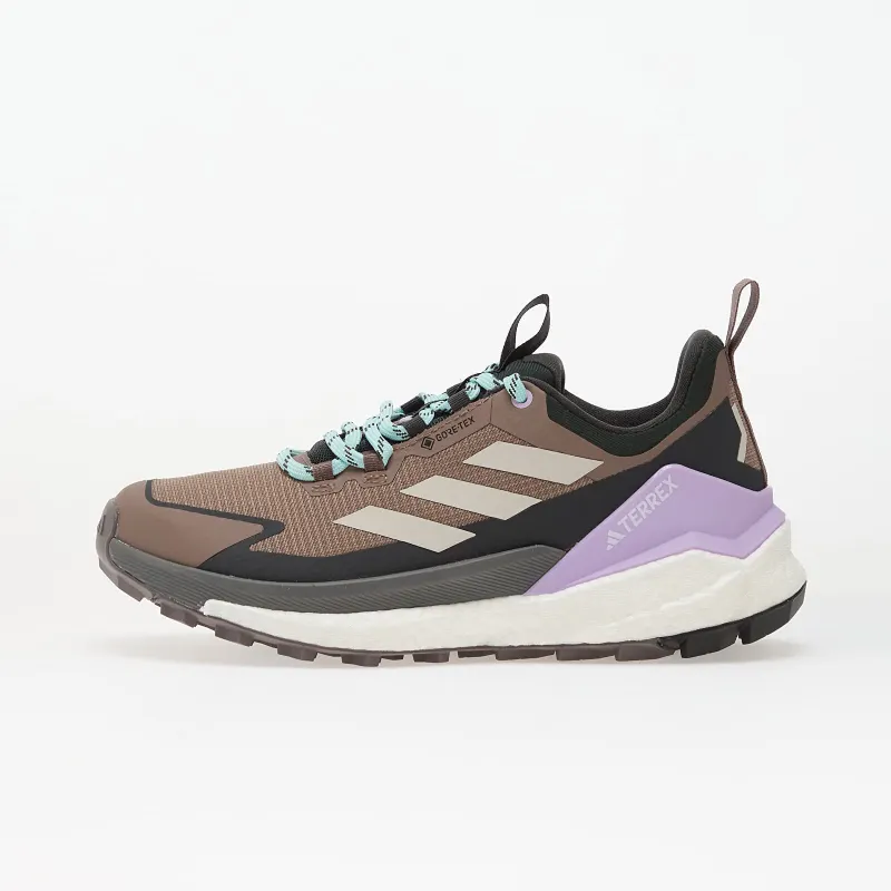 adidas Terrex Free Hiker 2 0 Low Gore Tex Hiking Trace Brown Beige Carbon (JQ9912)