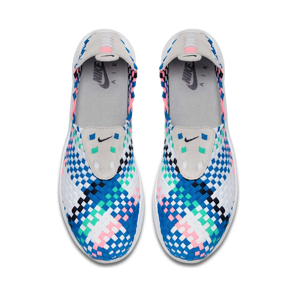 Nike Air Woven “Pure Platinum / White / Blue Nebula / Obsidian” (312422-008)