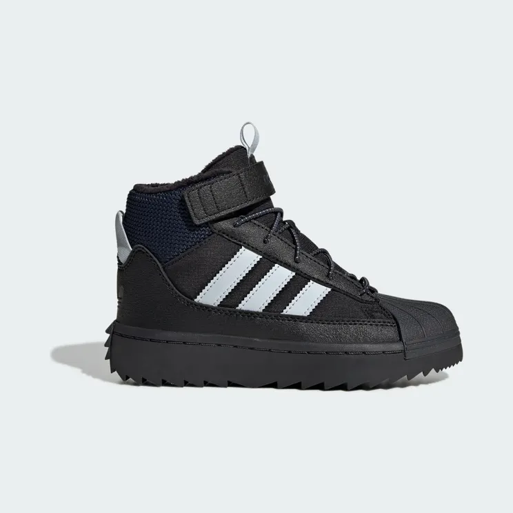 Adidas Superstar Winter Trek Kids Core Black / Halo Blue / Carbon (JQ0344)