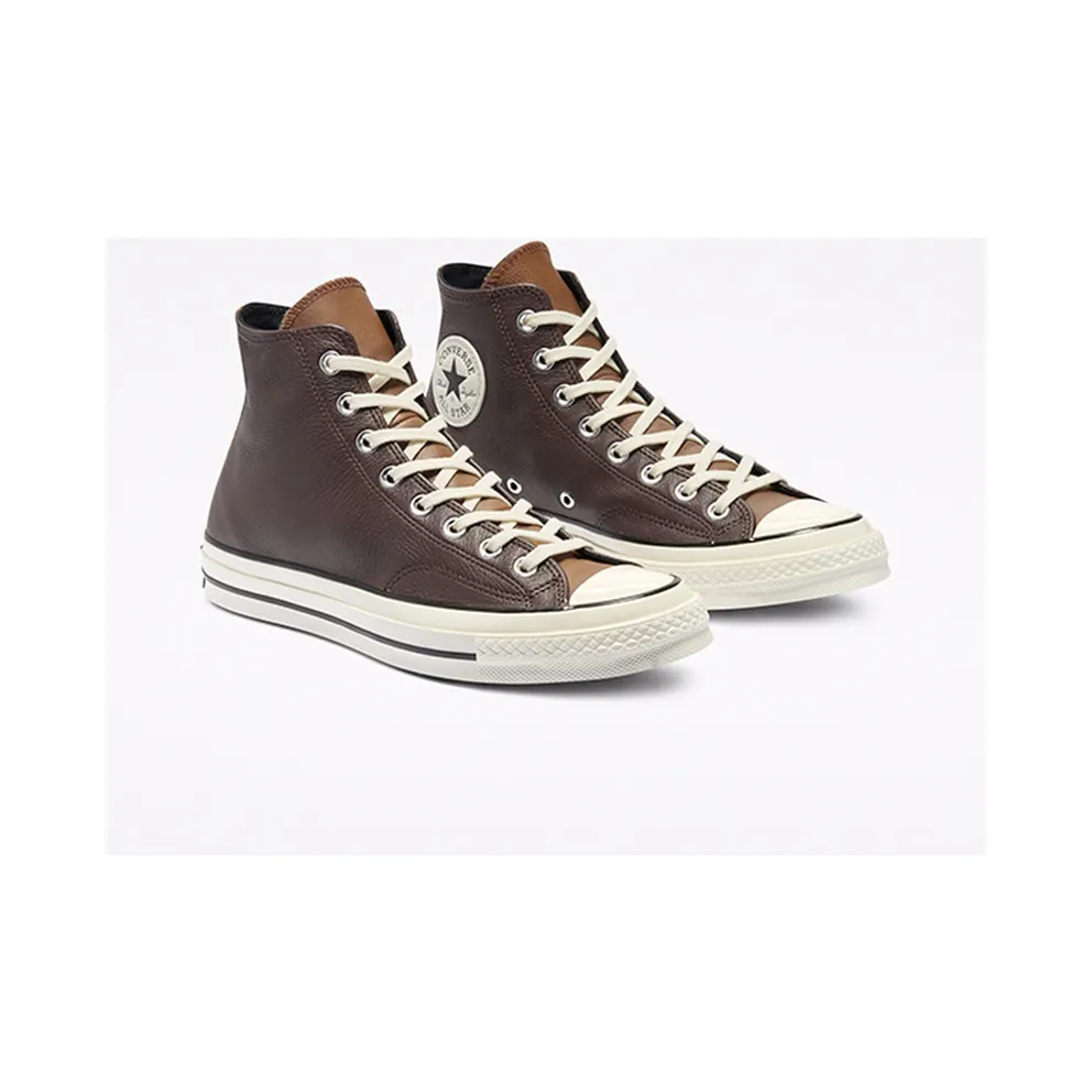 Converse Chuck 70 Leather High ‘Colorblock – Dark Root Brown’ Dark Root/Clove Brown/Egret (169582C)
