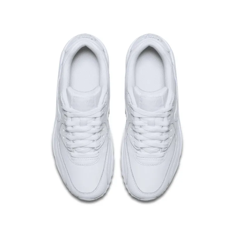Nike Air Max 90 White Leather (GS) (833412-100)