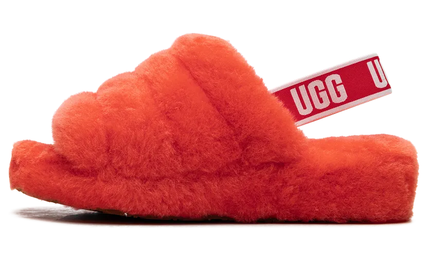 Ugg Fluff Yeah Slide “Red Currant” (1095119-RCRR)