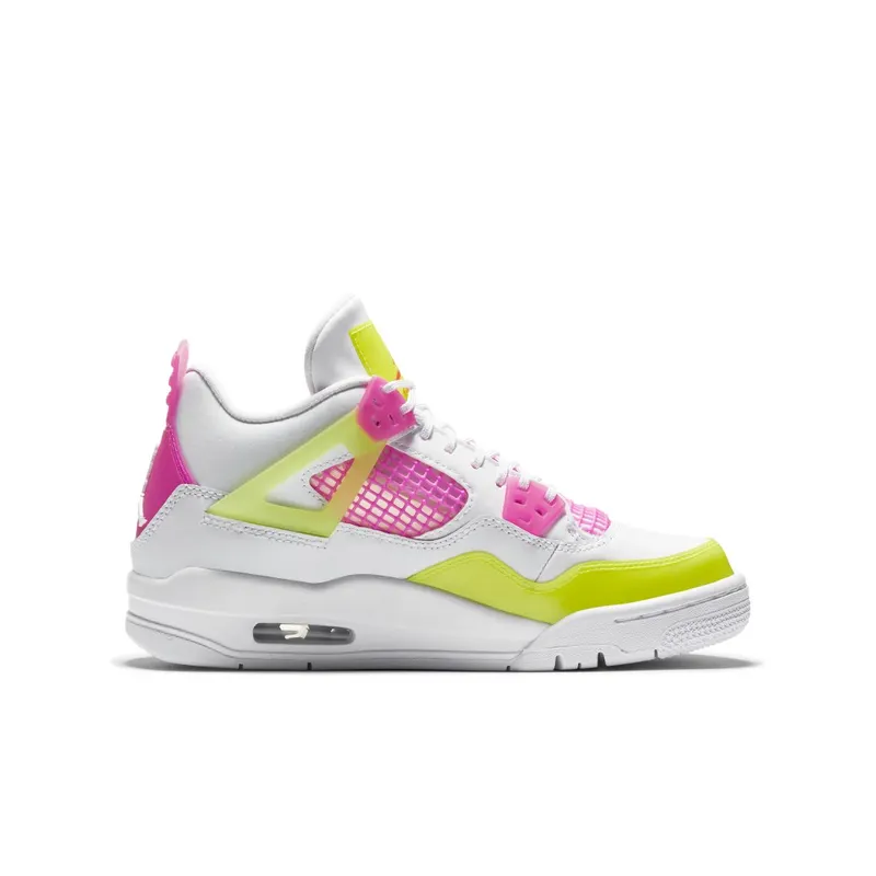 Jordan 4 Retro White Lemon Pink (GS) White/Lemon Venom-Pink Blast (CV7808-100)