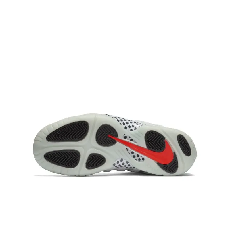Nike Air Foamposite Pro Pure Platinum (GS) Pure Platinum/Pure Platinum-Wolf Grey-Bright Crimson (644792-005)