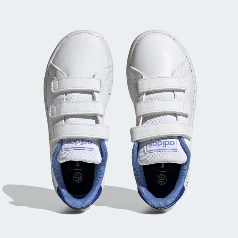 Adidas Advantage Lifestyle Court Hook-and-Loop Cloud White / Cloud White / Blue Fusion (H06211)