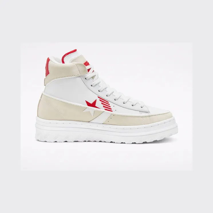 Converse Rivals Pro Leather X2 High Top Egret/white/university Red (168761C)