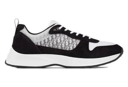 Dior B25 Oblique Runner Sneaker Black Suede