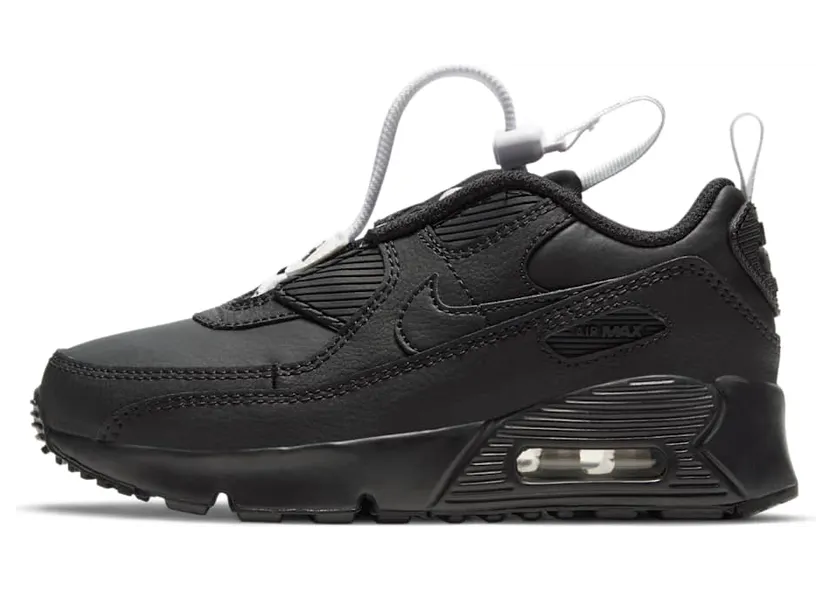 Nike Air Max 90 Toggle Triple Black (PS) (CV0064-001)