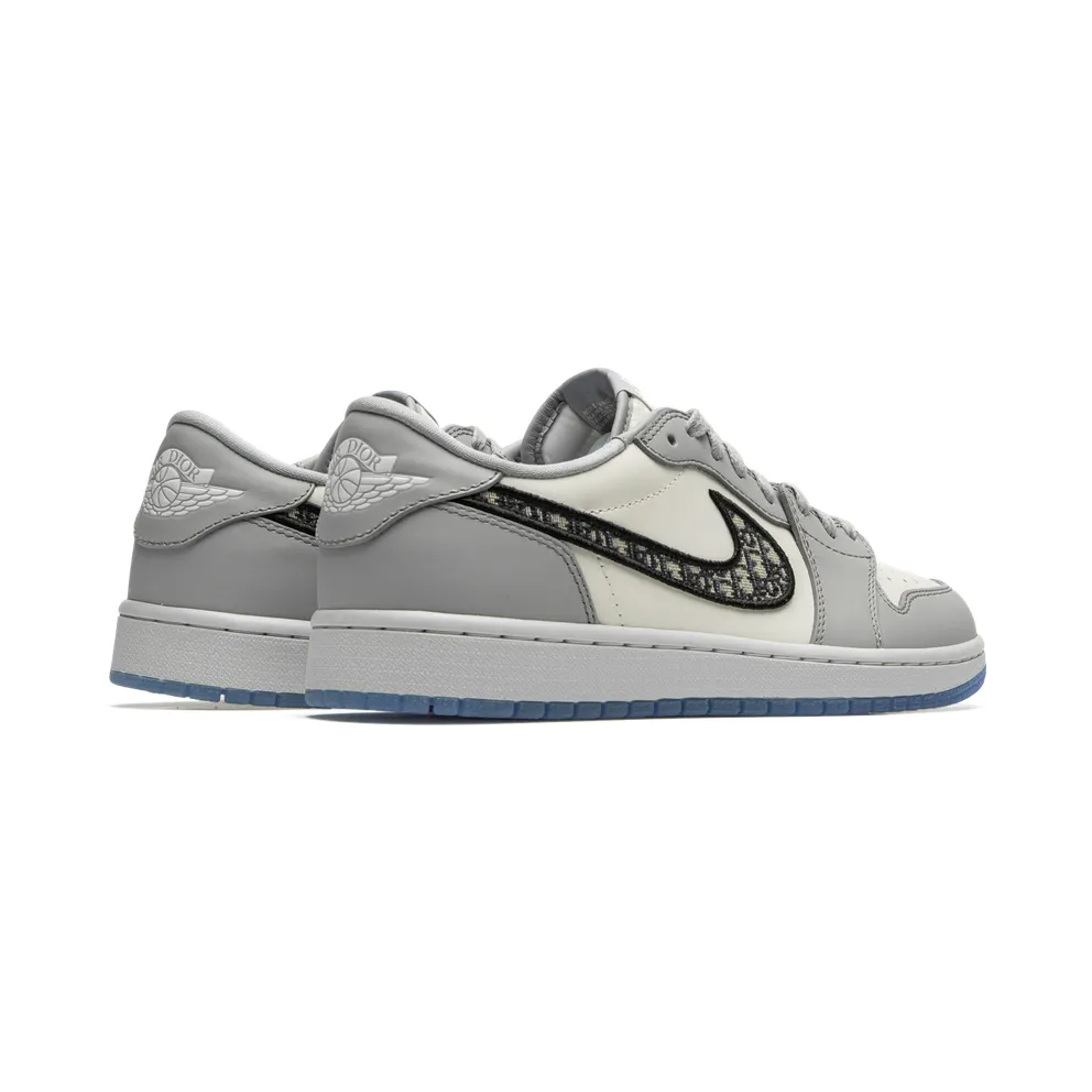 Jordan 1 Retro Low Dior Grey/Black-Sail (CN8608 002)