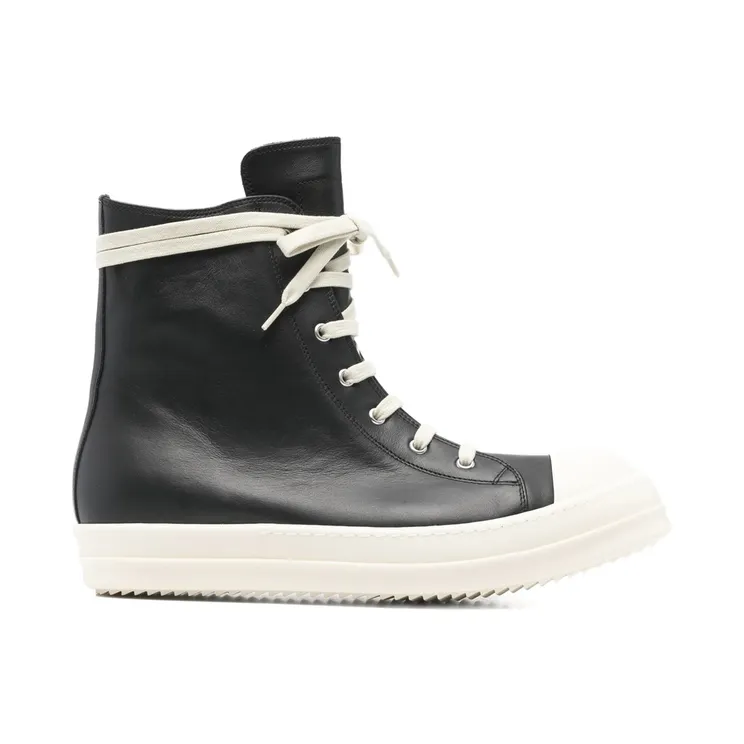 Rick Owens High-top Leather “Black” (RU01F2890 LCO 911)