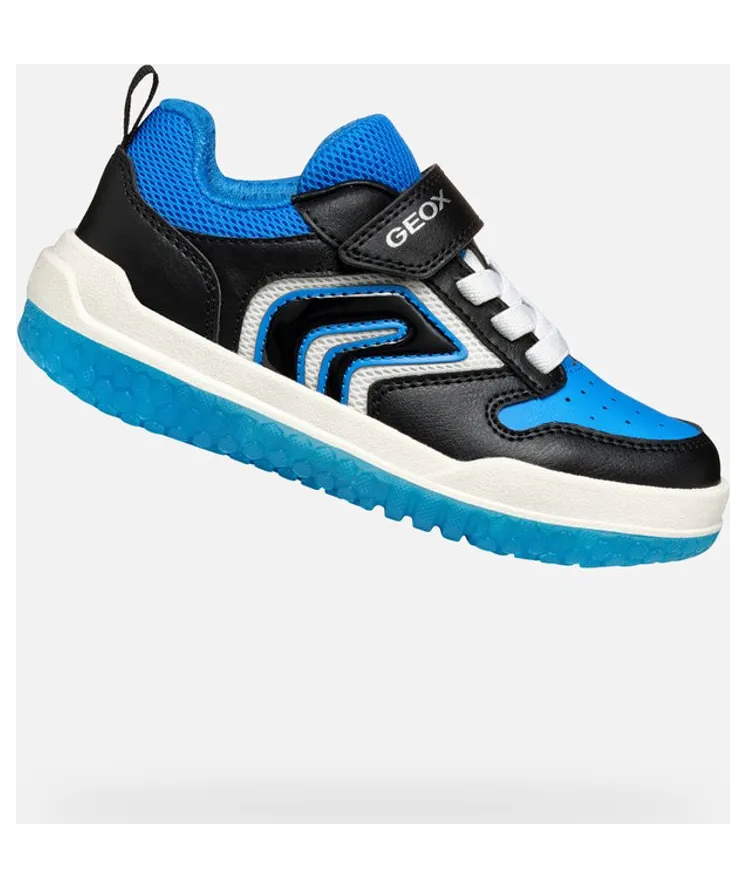 Geox sneaker Zwart/Lichtblauw (J55MCB0FE14C0749J)