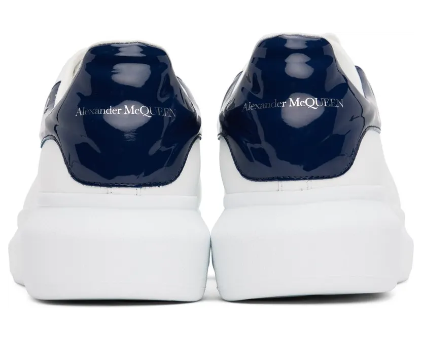 Alexander McQueen White Oversized 9095 WHITE/NAVY (727390WICGW) (2)