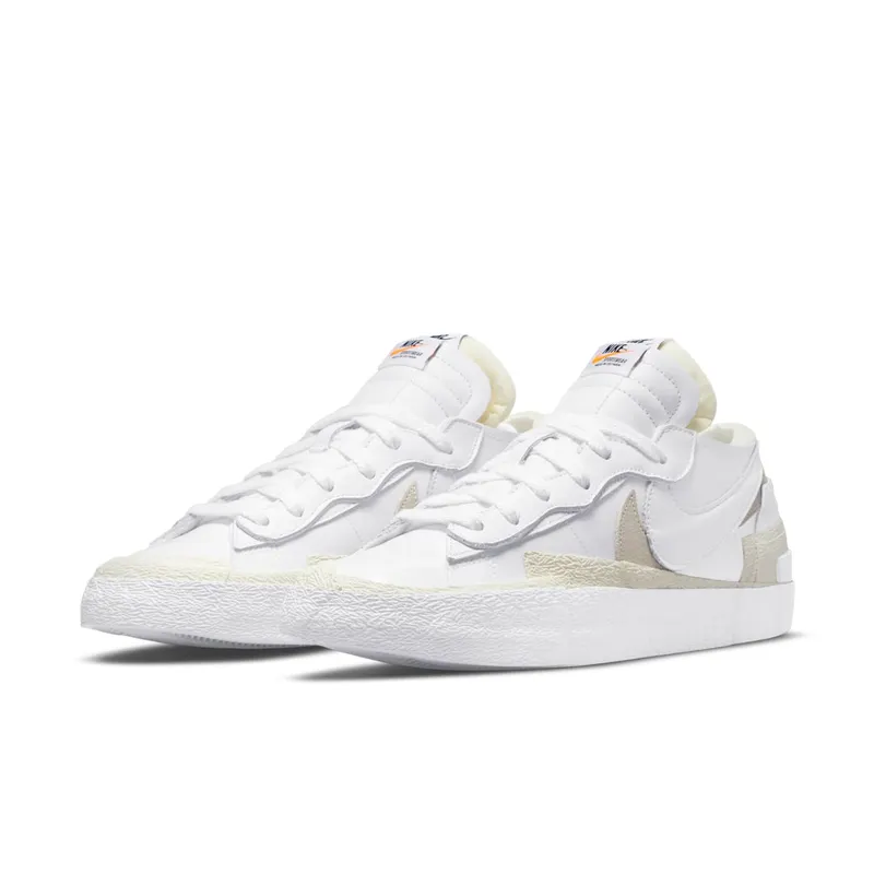 Nike x Sacai Blazer Low White Patent Leather (DM6443-100)