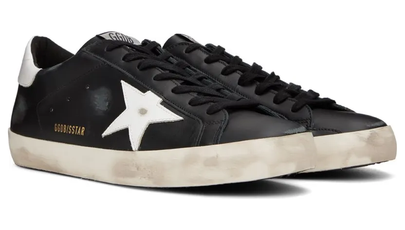 Golden Goose Super-Star Black White Leather (GMF00101F00032180203) (4)