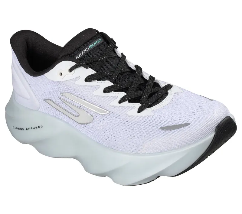 Skechers Aero Burst Sneaker Wht/Black/Blue