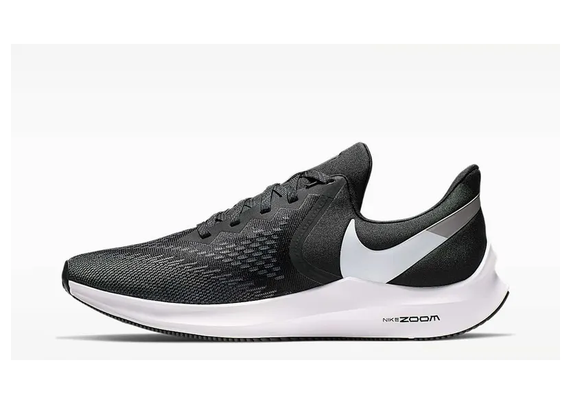 Nike Zoom Winflo 6 “Black / Dark Grey / Metallic Platinum / White” (AQ7497-001)