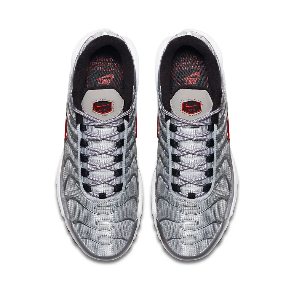 Nike Air Max Plus Silver Bullet (W) Metallic Silver/Varsity Red-Black-White (887092-001)