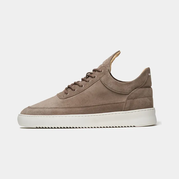 Filling Pieces Low Top Organic Suede Earth