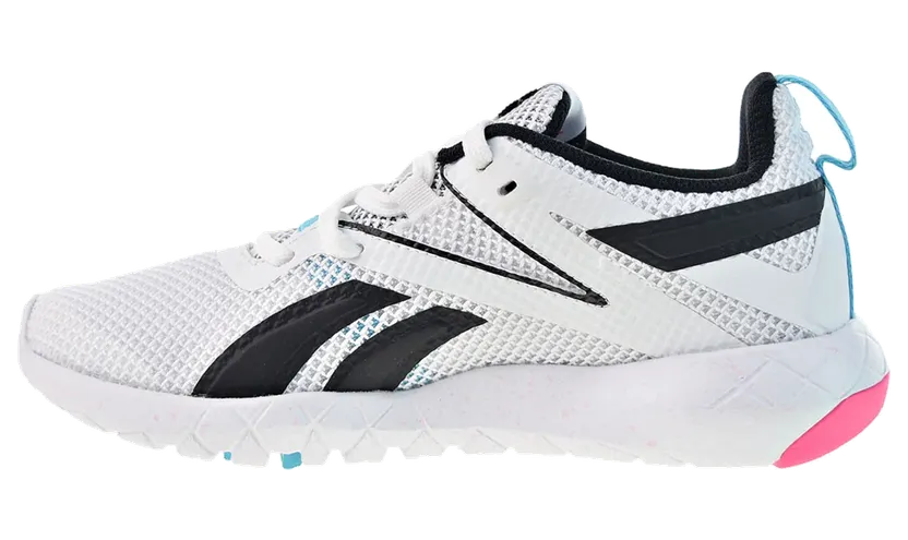 Reebok Mega Flexagon Track and Field “White-Neon Blue-Solar Pink” (H67656)