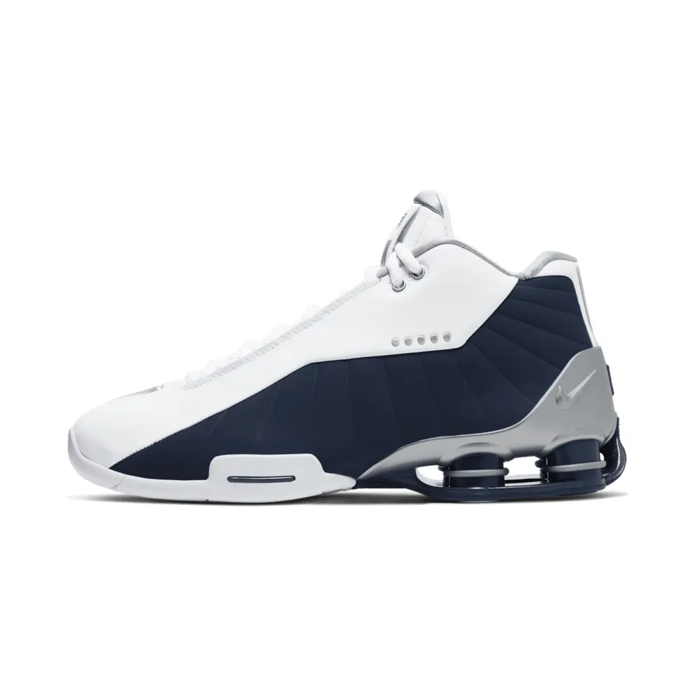 Nike Shox BB4 White Silver Navy White/Metallic Silver-Midnight Navy (AT7843-100)