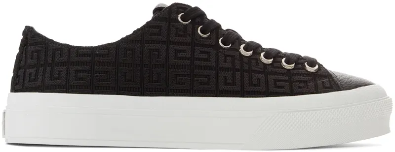 Givenchy Black 4G Jacquard City Low (BE001NE19R001)