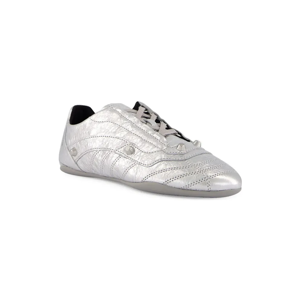 Balenciaga City Metallic Studded “Silver” (856693 WZCYL 8800)
