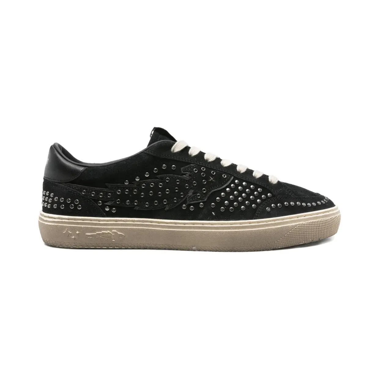 Enterprise Japan Suède low-top met studs “Black” (BG5017PX72222222)