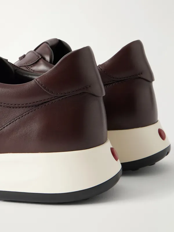 Tod’s Paneled Leather Sneakers Dark brown (XXM79K0Z281THC) (5)