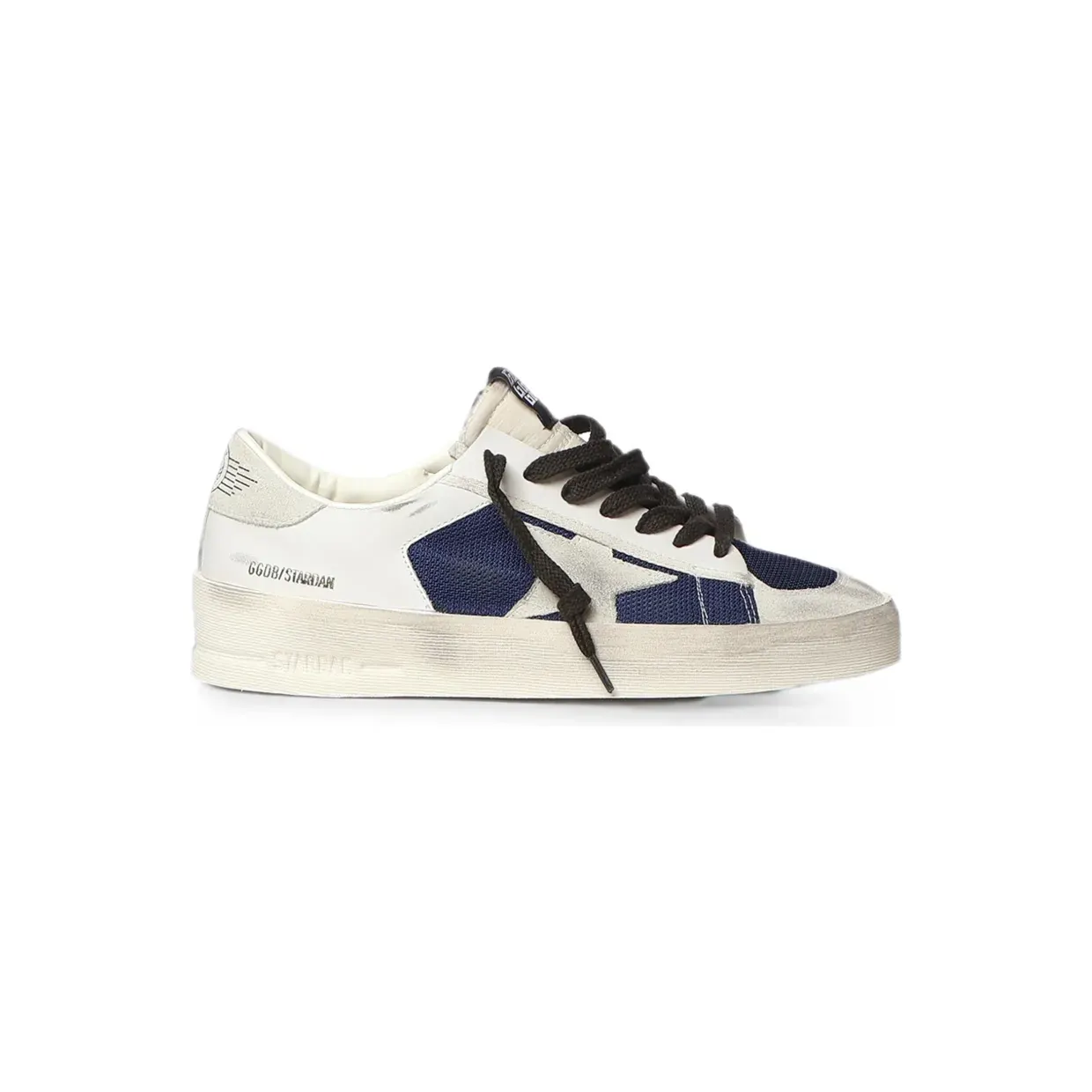Golden Goose Stardan mit Stern-Patch “White” (GMF00128F008759)