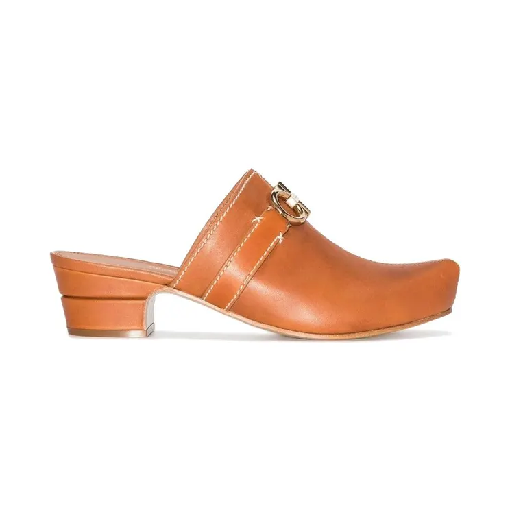 Ferragamo Gancini Slip-On Mules Brown (01D436752533)
