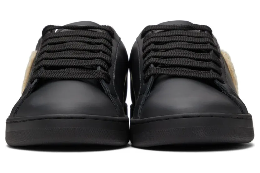 Palm Angels Black Teddy Bear Tennis Sneakers (PWIA036F21LEA0011060) (2)