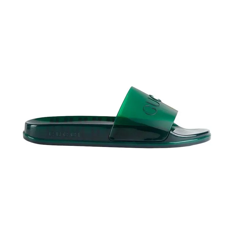 Gucci Rubber Slides Green (674163 J8700 8727)