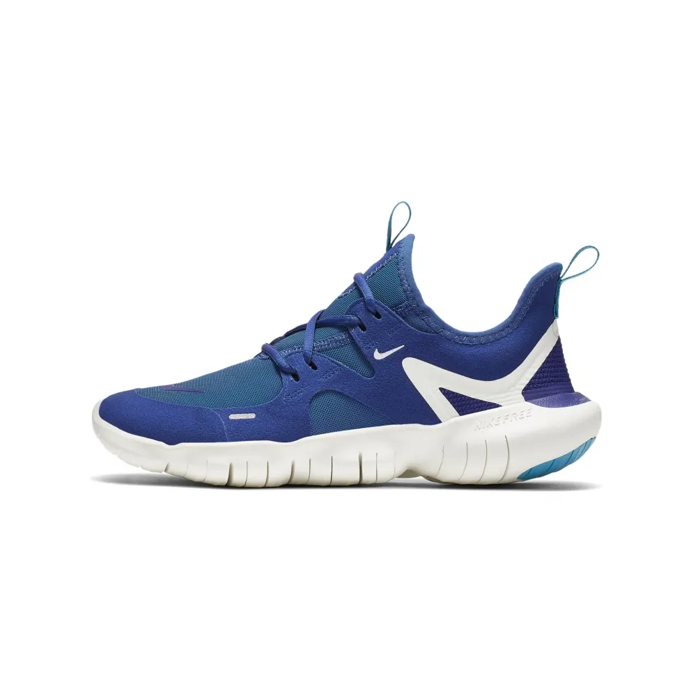 Nike Free RN 5.0 Indigo Force Summit White (GS) Indigo Force/Summit White-Blue Lagoon-Deep Royal Blue (AR4143-401)