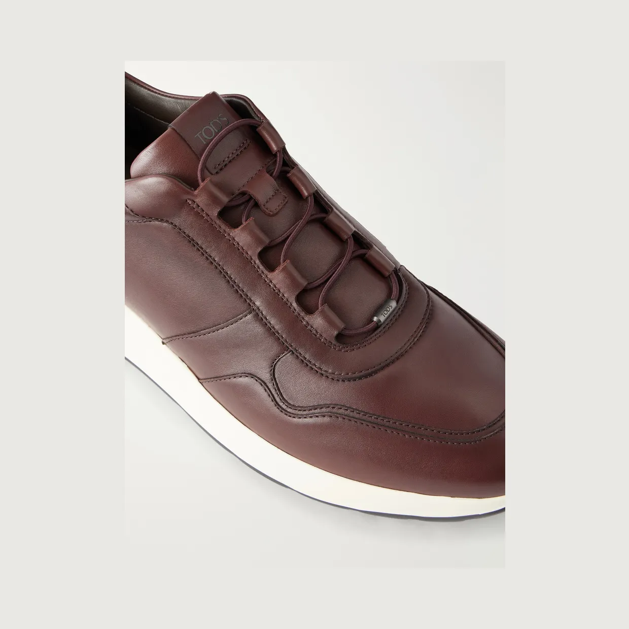 Tod’s Paneled Leather Sneakers Dark brown (XXM79K0IP51THC) (5)