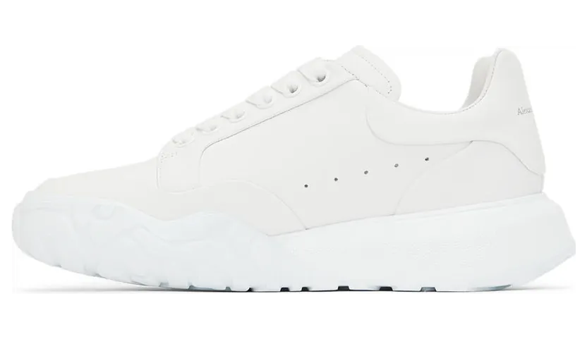 Alexander McQueen White Court Trainer Sneakers (705182WICD2 9000) (3)