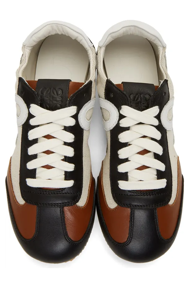 Loewe Beige & Navy Ballet Runner Sneakers (453.10.125) (5)