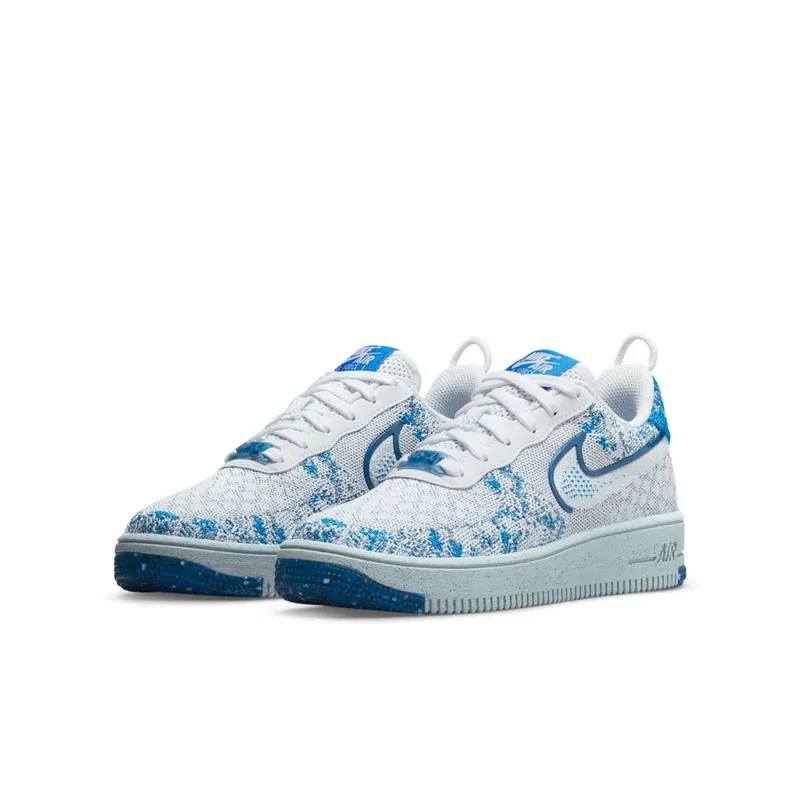 Nike Air Force 1 Crater Flyknit Older Kids’ White (DM1060-100)
