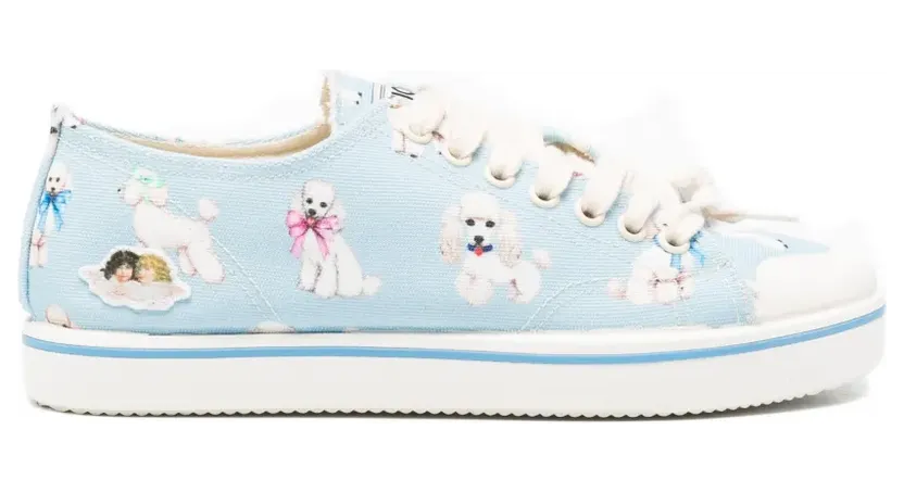 Fiorucci Katoenen sneakers met poedel-print – Blauw (W26SSASH004CO03BL02)